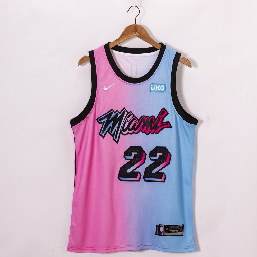 Men Miami Heat #22 Butler pink fahion new Nike NBA limited Jerseys->nfl dust mask->Sports Accessory